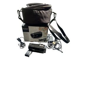 Sony Handycam HDR-CX380 16GB HD Video Camera Camcorder - Black 2 Batteries Case